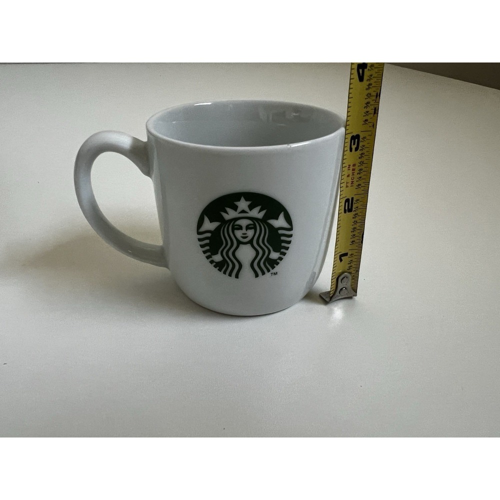 Starbucks Coffee Cup White Mug with Green Mermaid Logo 11 Oz Ceramic